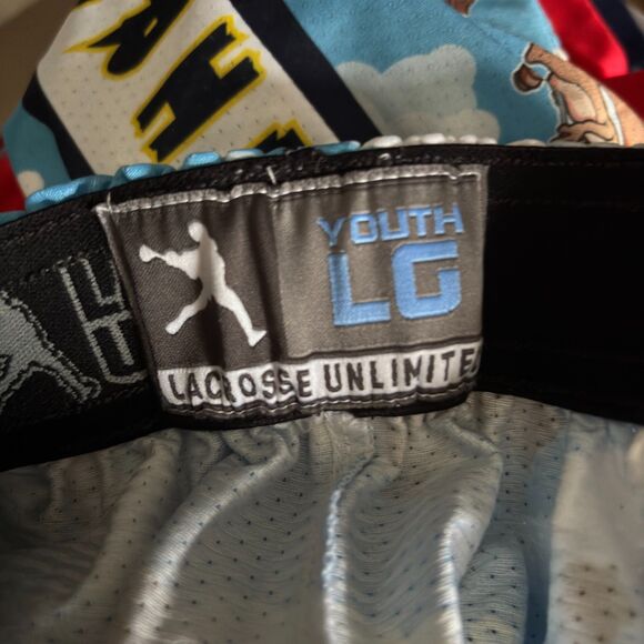 Lacrosse Unlimited FLYING SQUIRRELS Youth Size LG Drawstring Waist Shorts #F - Picture 9 of 10